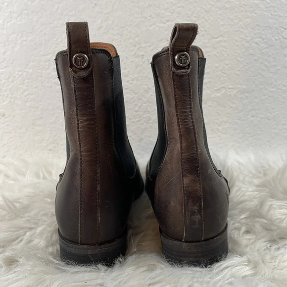 FRYE MELISSA CHELSEA Pull Up Leather Boots Size 7.5 - Picture 3 of 11